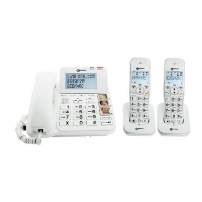 Geemarc AmpliDECT Combi 295-2 Amplified Corded Phone and 2 x Cordless Phones